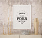 Free Poster Frame In Living Room Mockup Psd