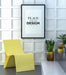 Free Poster Frame In Living Room Mockup Psd