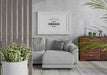 Free Poster Frame In Living Room Mockup Psd