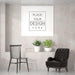 Free Poster Frame In Living Room Psd Mockup Psd