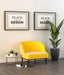 Free Poster Frame In Living Room Psd Mockup Psd