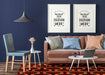 Free Poster Frame In Living Room Psd Mockup Psd