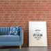 Free Poster Frame In Living Room Psd Mockup Psd