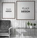 Free Poster Frame In Living Room Psd Mockup Psd