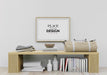 Free Poster Frame In Living Room Psd Mockup Psd