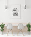 Free Poster Frame In Living Room Psd Mockup Psd