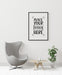 Free Poster Frame In Living Room Psd Mockup Psd