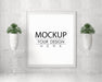Free Poster Frame In Living Room Psd Mockup Psd