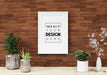 Free Poster Frame In Living Room Psd Mockup Psd