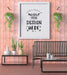 Free Poster Frame In Living Room Psd Mockup Psd