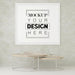 Free Poster Frame In Living Room Psd Mockup Psd