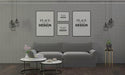 Free Poster Frame In Living Room Psd Mockup Psd
