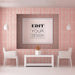 Free Poster Frame In Living Room Psd Mockup Psd