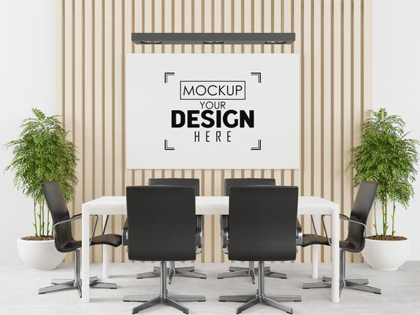 Free Poster Frame In Living Room Psd Mockup Psd