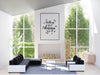 Free Poster Frame In Living Room Psd Mockup Psd