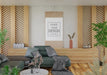 Free Poster Frame In Living Room Psd Mockup Psd