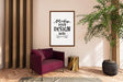 Free Poster Frame In Living Room Psd Mockup Psd