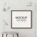 Free Poster Frame In Living Room Psd