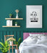 Free Poster Frame Mockup Interior In A Bedroom Psd