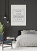Free Poster Frame Mockup Interior In A Bedroom Psd