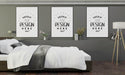 Free Poster Frame Mockup Interior In A Bedroom Psd