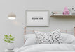 Free Poster Frame Mockup Interior In A Bedroom Psd