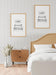 Free Poster Frame Mockup Interior In A Bedroom Psd