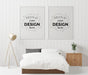 Free Poster Frame Mockup Interior In A Bedroom Psd