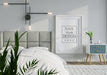 Free Poster Frame Mockup Interior In A Bedroom Psd