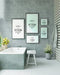 Free Poster Frame Mockup On Bathroom Interior Psd