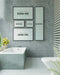 Free Poster Frame Mockup On Bathroom Interior Psd
