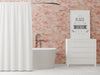 Free Poster Frame Mockup On Bathroom Interior Psd