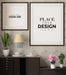 Free Poster Frame Mockup On The Wall With Plant Psd