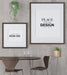 Free Poster Frame Mockup On The Wall With Plant Psd