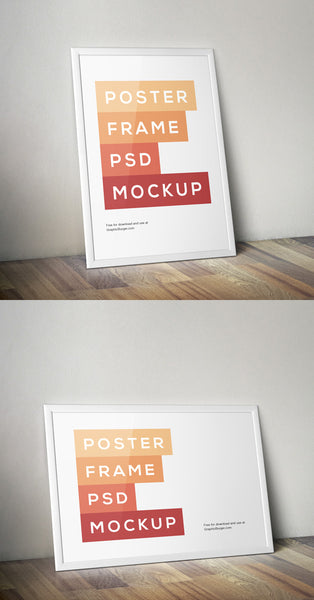 Free Poster Frame Psd Mockup