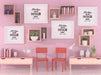 Free Poster Frames In Living Room Mockup Psd