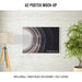 Free Poster Mock Up Template Psd