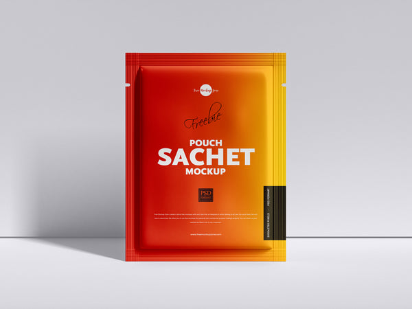 Free Pouch Sachet Mockup Psd