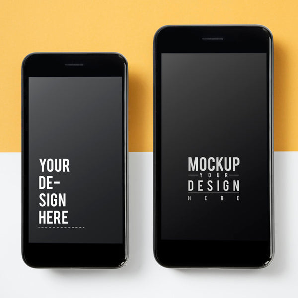 Free Premium Mobile Phone Screen Mockup Template Psd