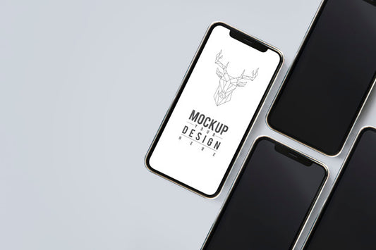 Free Premium Mobile Phone Screen Mockup Template Psd