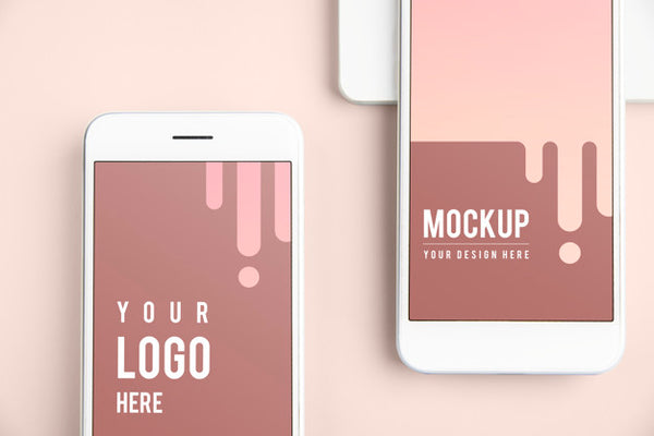 Free Premium Mobile Phone Screen Mockup Template Psd