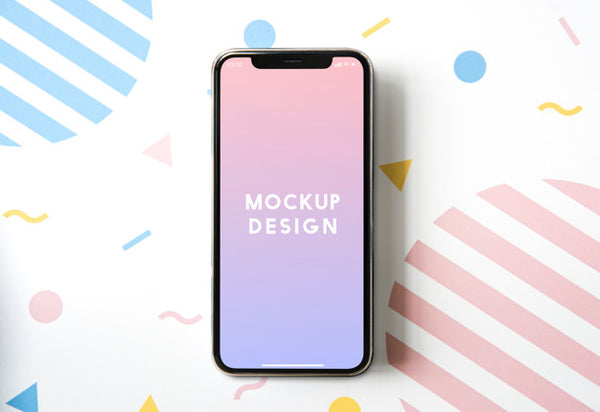 Free Premium Mobile Phone Screen Mockup Template Psd