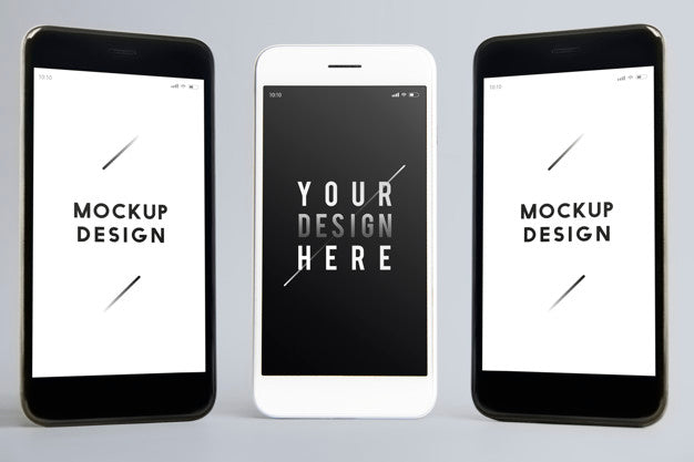 Free Premium Mobile Phone Screen Mockup Template Psd