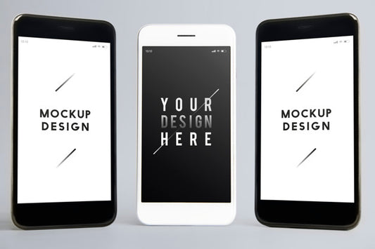 Free Premium Mobile Phone Screen Mockup Template Psd