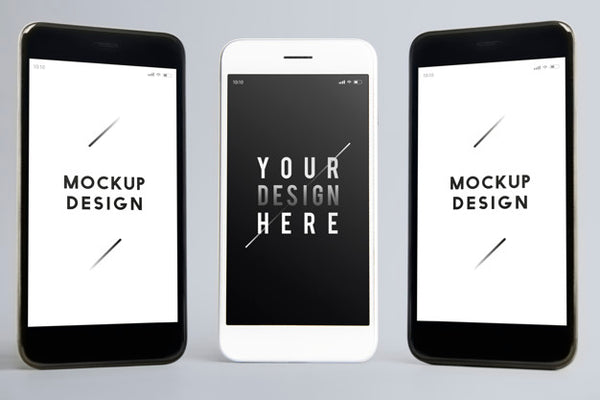 Free Premium Mobile Phone Screen Mockup Template Psd