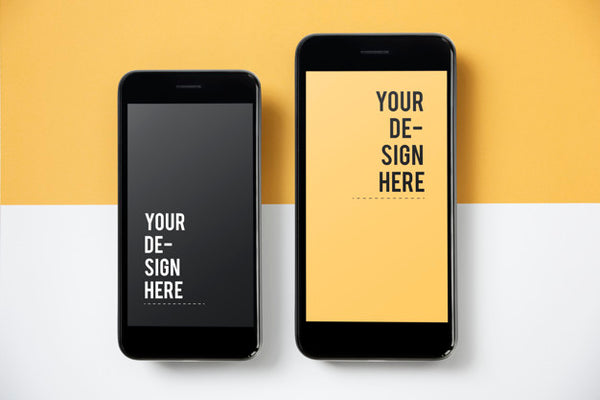 Free Premium Mobile Phone Screen Mockup Template Psd