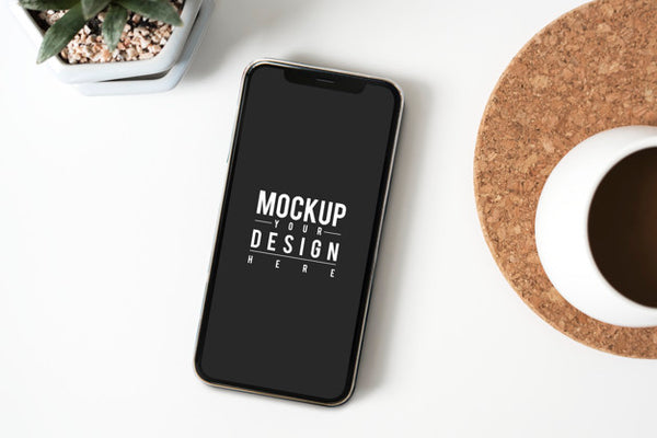 Free Premium Mobile Phone Screen Mockup Template Psd