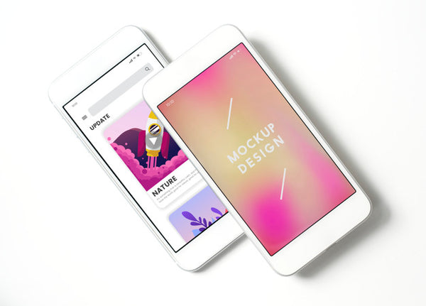 Free Premium Mobile Phone Screen Mockup Template Psd