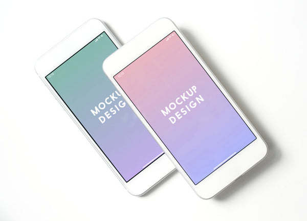 Free Premium Mobile Phone Screen Mockup Template Psd