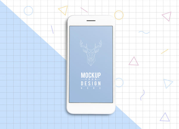 Free Premium Mobile Phone Screen Mockup Template Psd